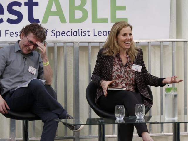 Actor Sally Phillips, special guest and speaker at FestABLE, the UK's first National Festival of Specialist Learning hosted by the National Star College, Ullenwood, near Cheltenham   - 2 June 2018
